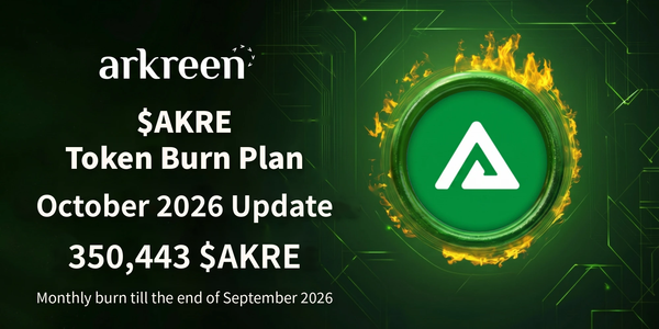 Arkreen's $AKRE Burn Update: 350,443 Tokens Removed (Oct 2026)